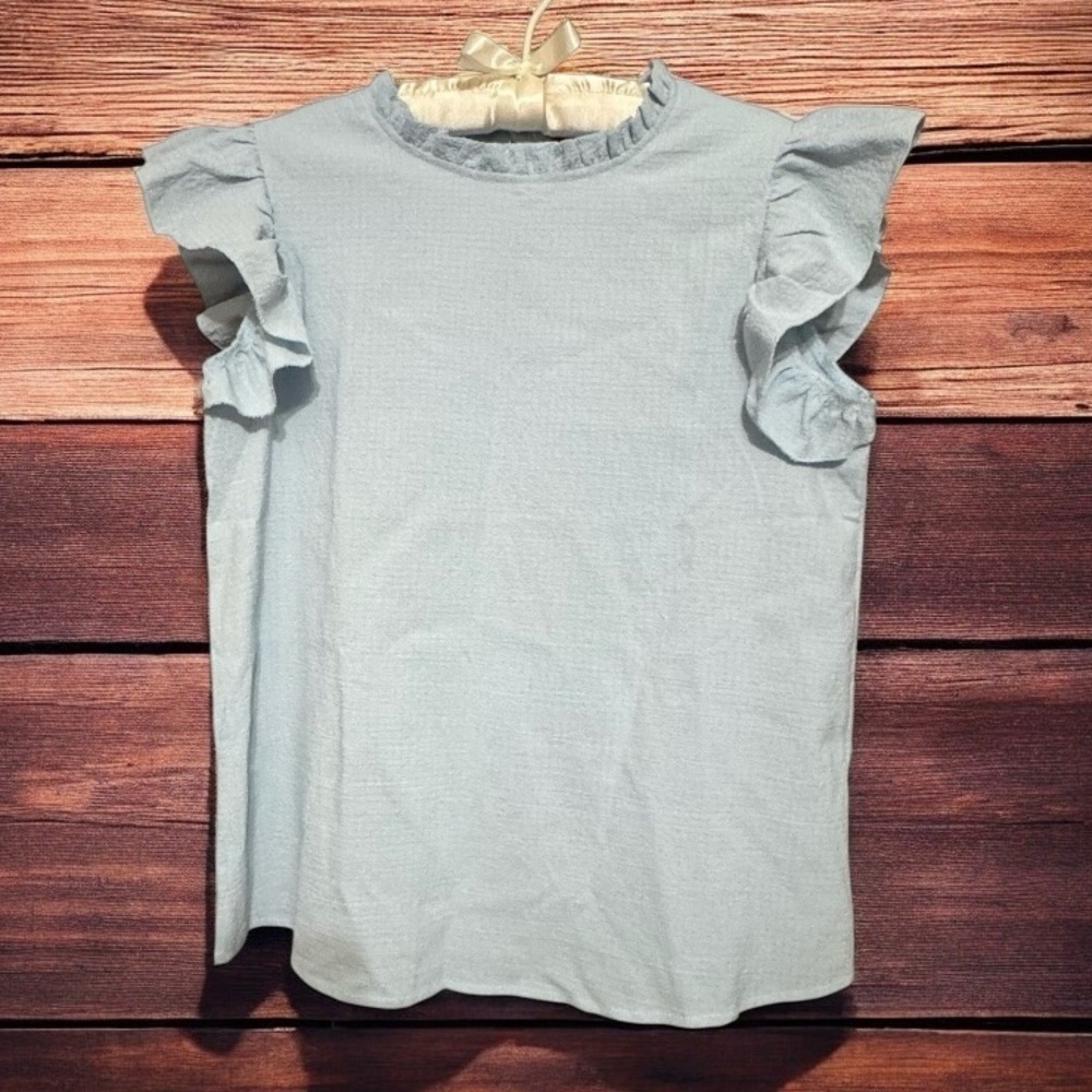 SHEIN RUFFLE BLOUSE SIZE MEDIUM
